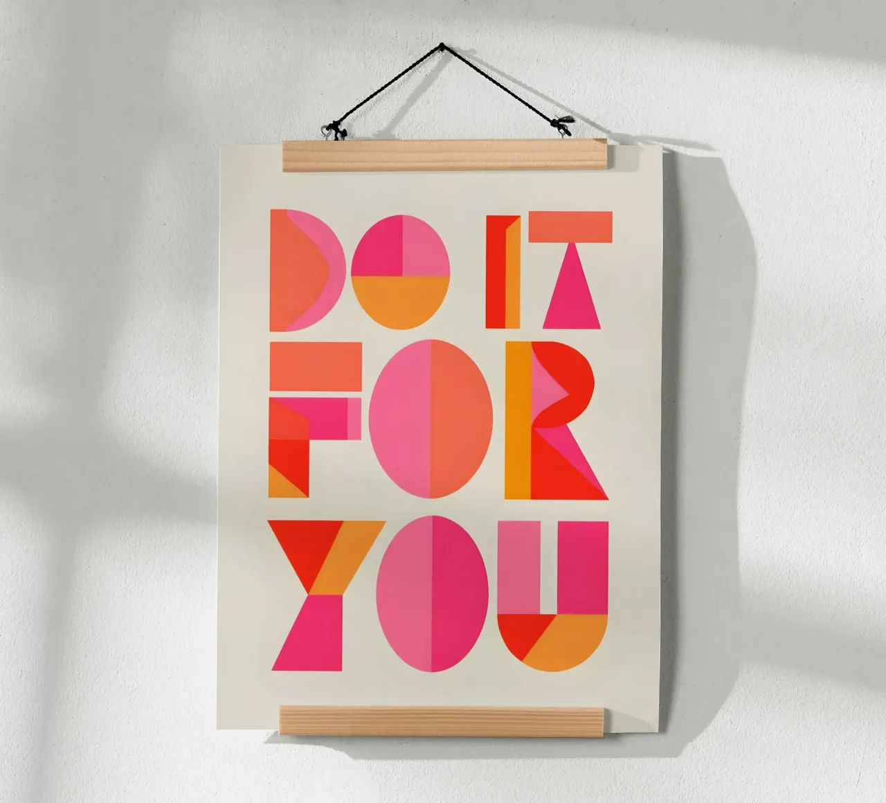 Auto-motivazione geometrica poster da inspirational quote