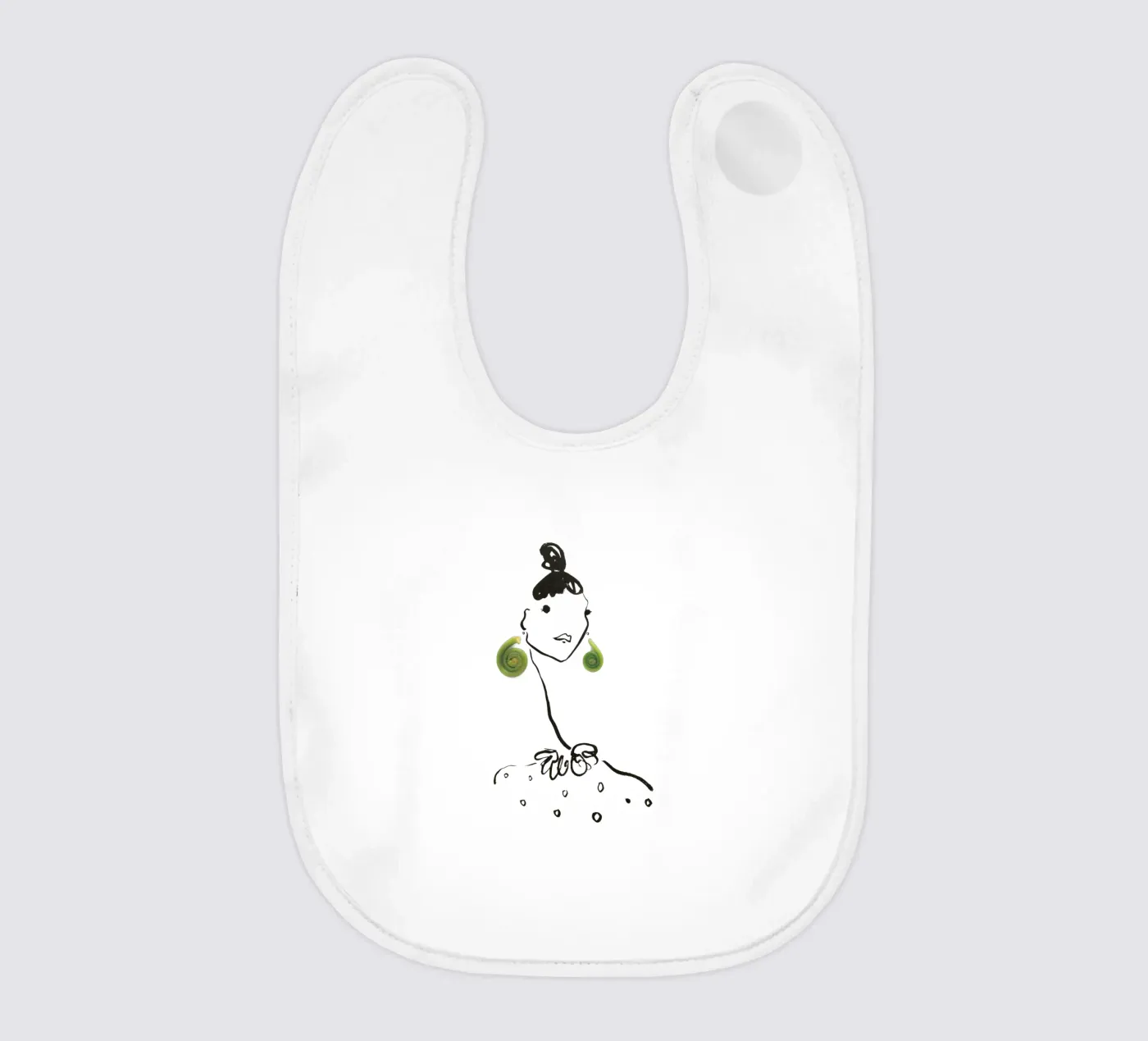 Fiddlehead bavoir de Gretchen Roehrs