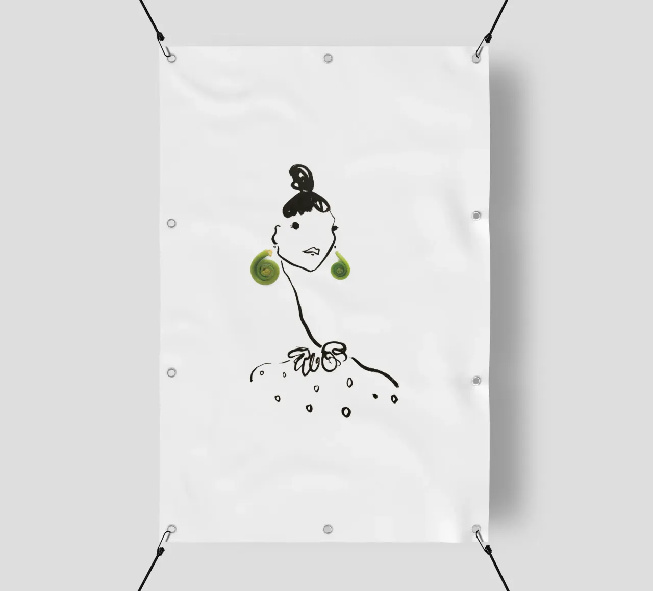 Fiddlehead telo in pvc da Gretchen Roehrs