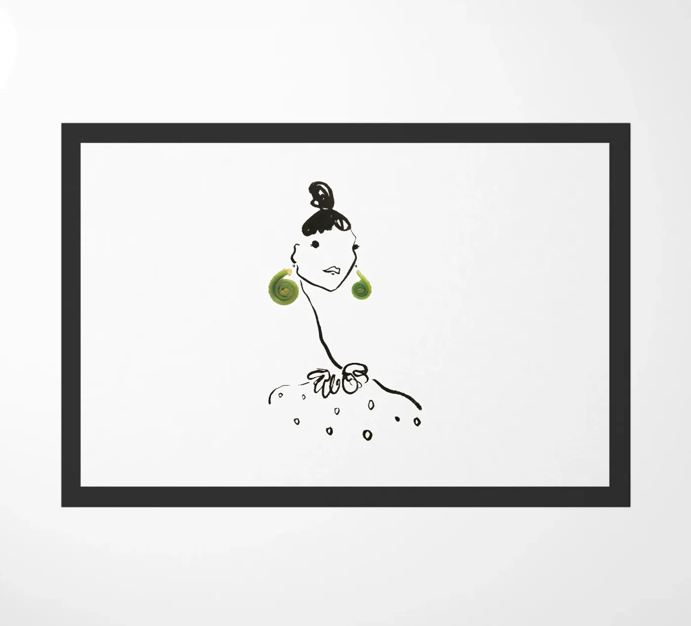 Fiddlehead doormat by Gretchen Roehrs