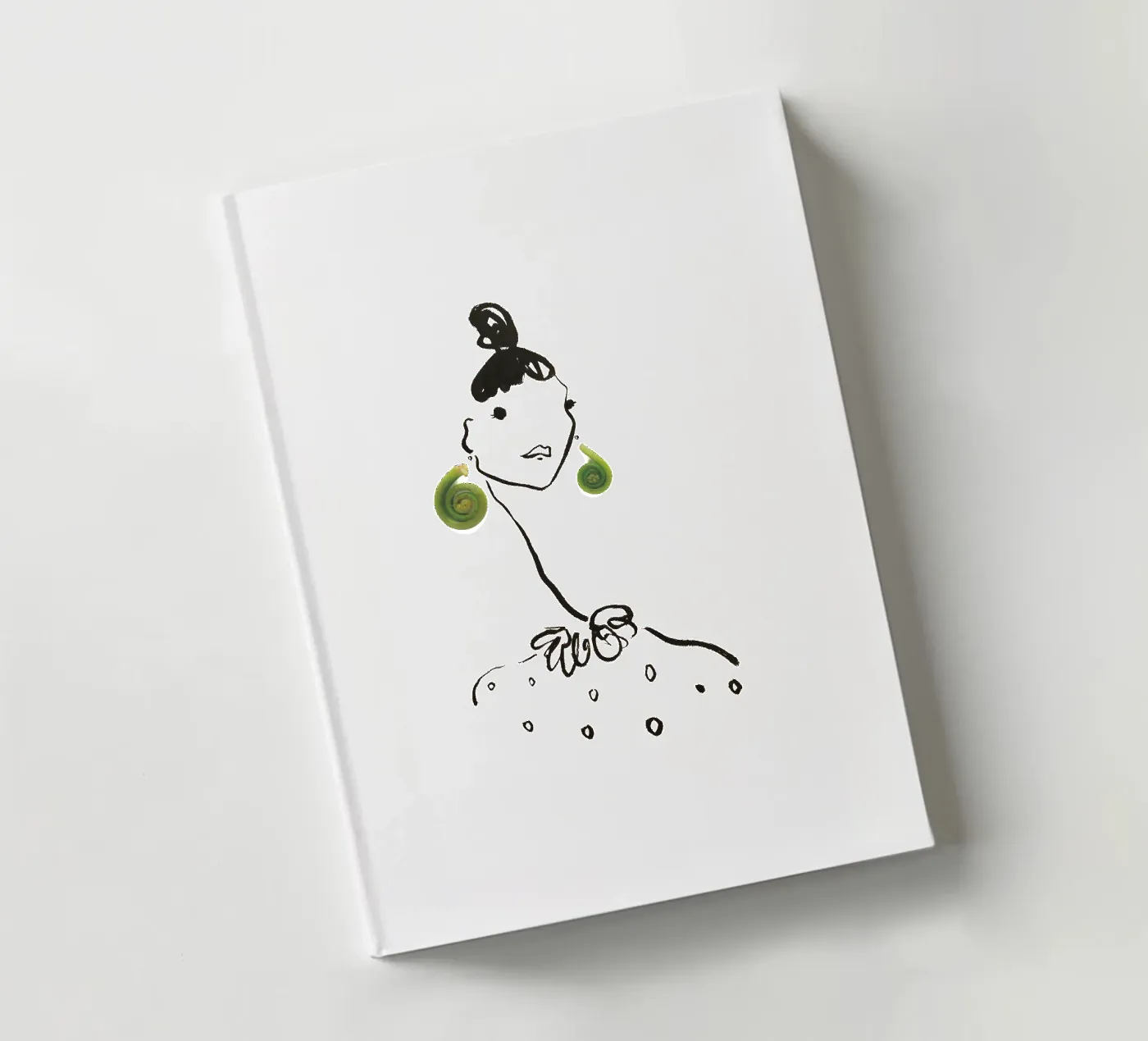 Fiddlehead notebook by Gretchen Roehrs