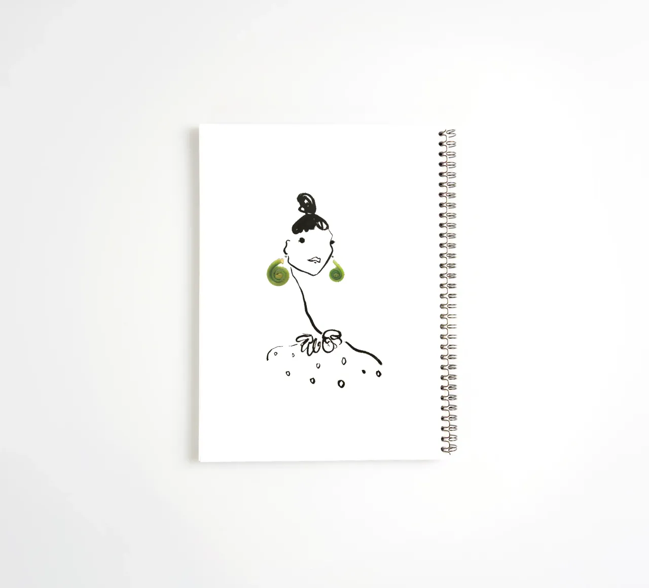 Fiddlehead spiral notebook by Gretchen Roehrs