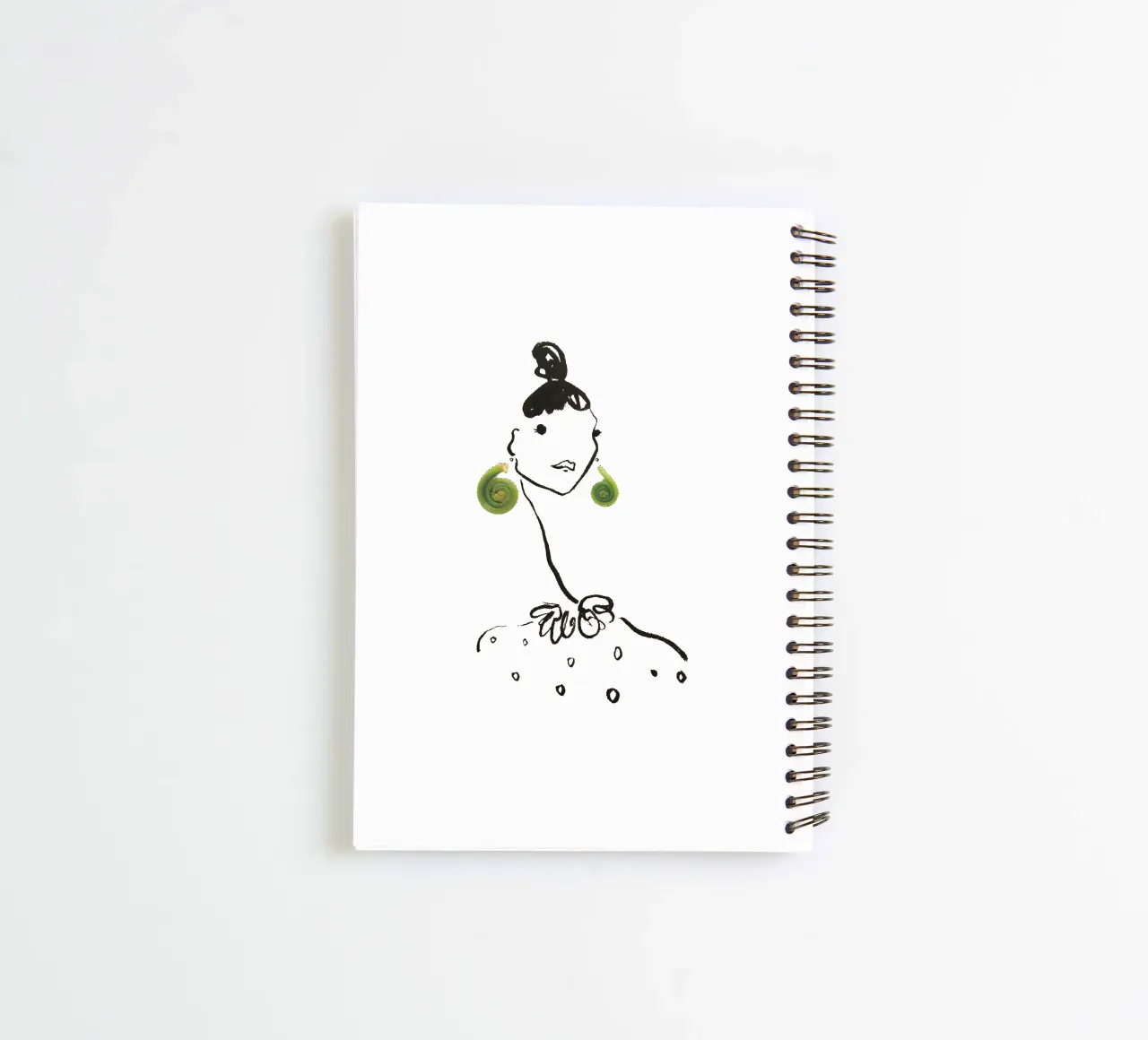 Fiddlehead spiral notebook by Gretchen Roehrs