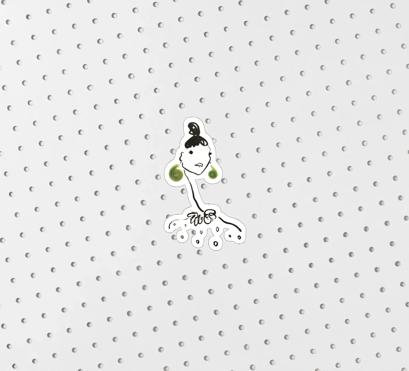 Fiddlehead sticker van Gretchen Roehrs