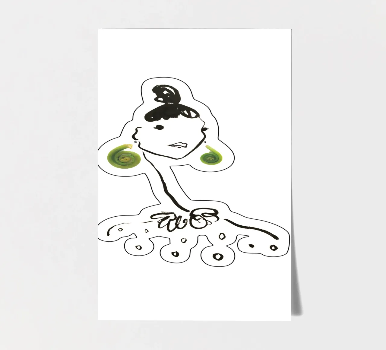 Fiddlehead sticker sheet by Gretchen Roehrs