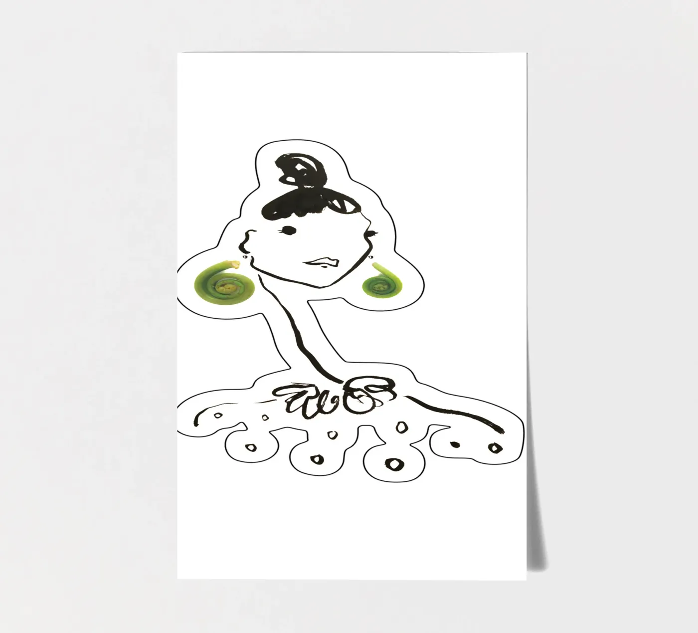 Fiddlehead sticker sheet by Gretchen Roehrs