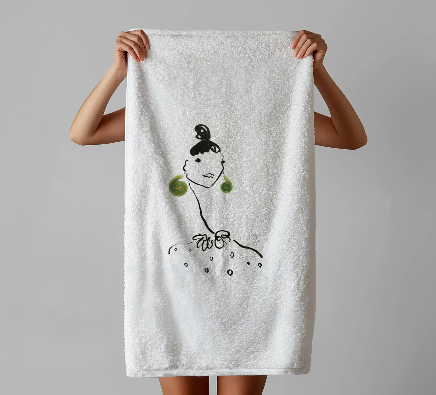 Fiddlehead badhanddoek van Gretchen Roehrs
