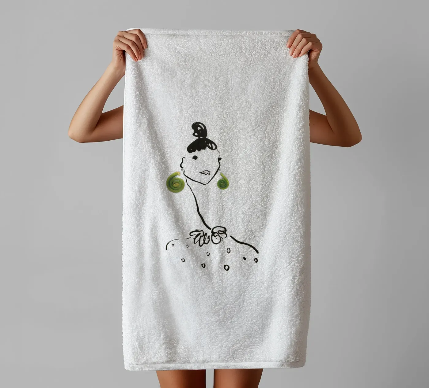 Fiddlehead badhanddoek van Gretchen Roehrs