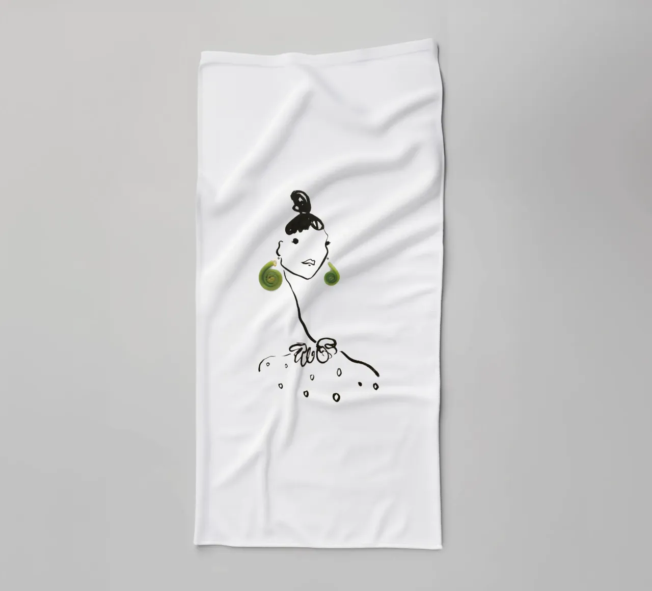 Fiddlehead asciugamano da bagno da Gretchen Roehrs