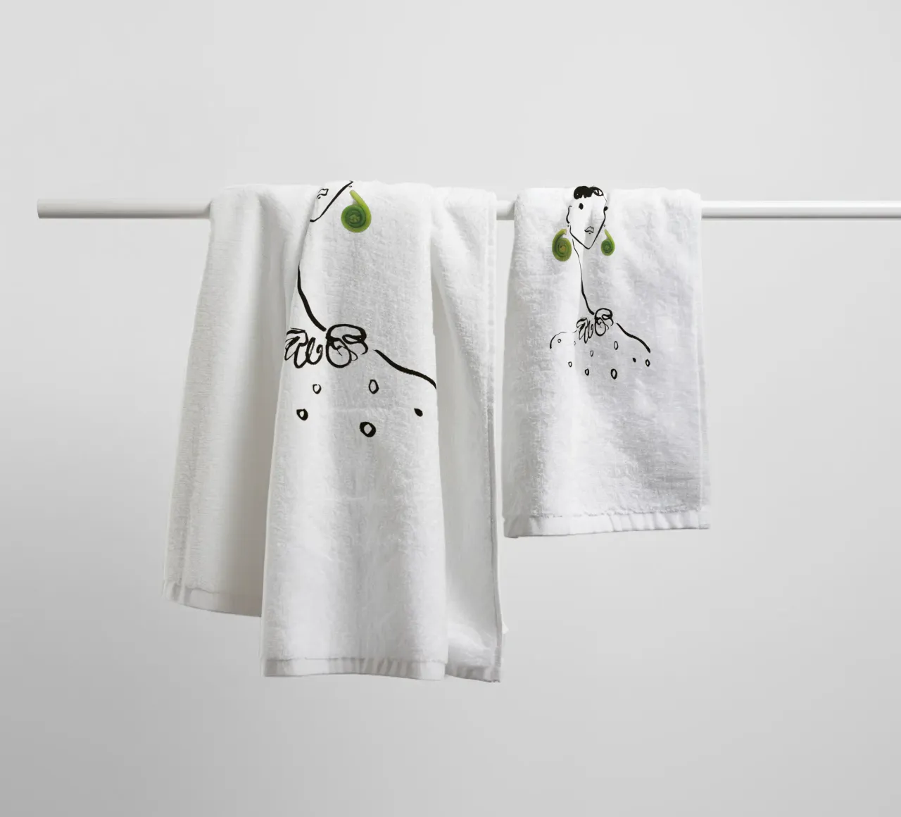 Fiddlehead asciugamano da bagno da Gretchen Roehrs