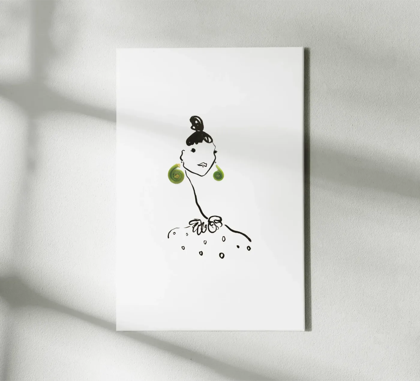 Fiddlehead canvas van Gretchen Roehrs