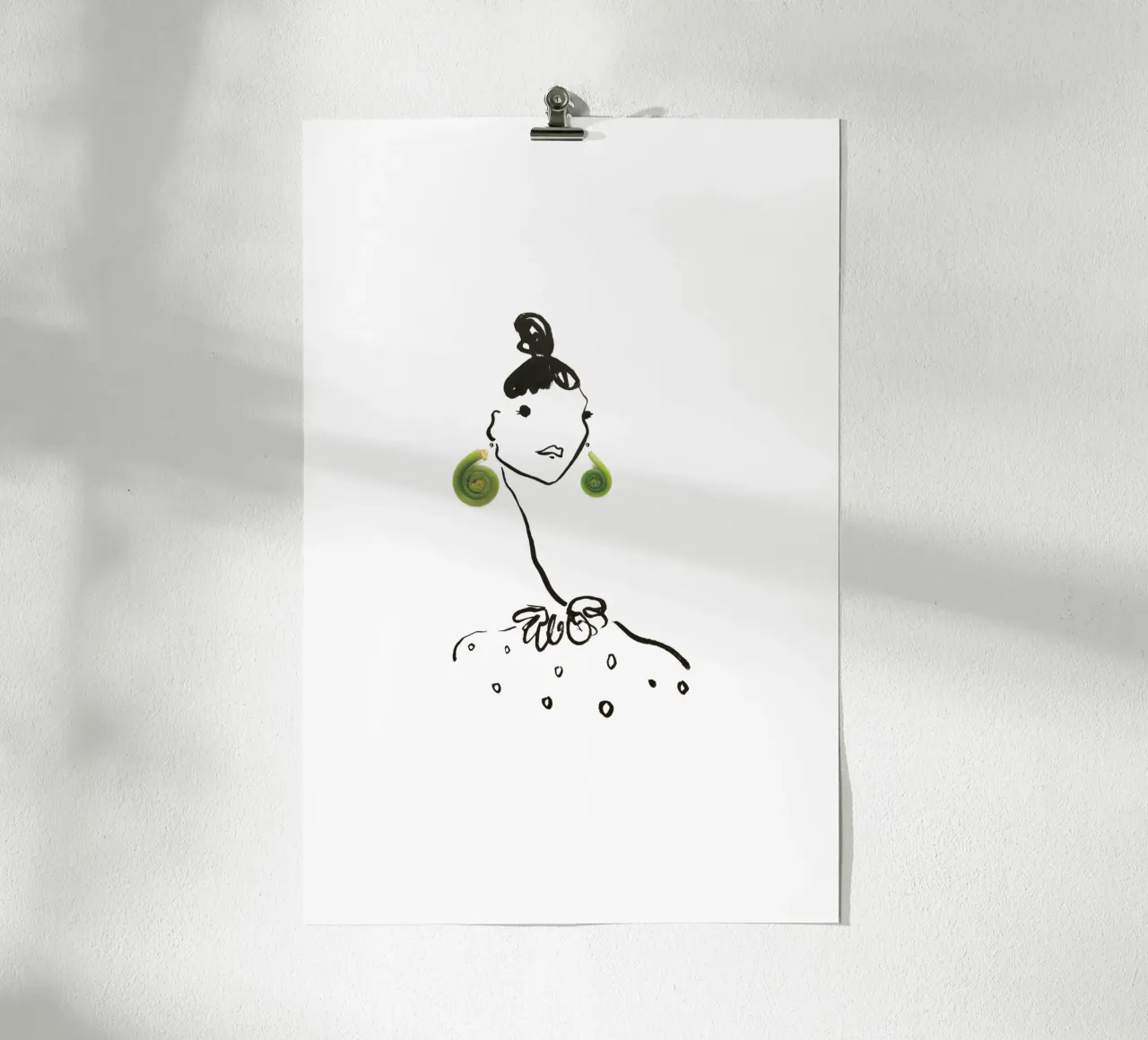 Fiddlehead poster by Gretchen Roehrs