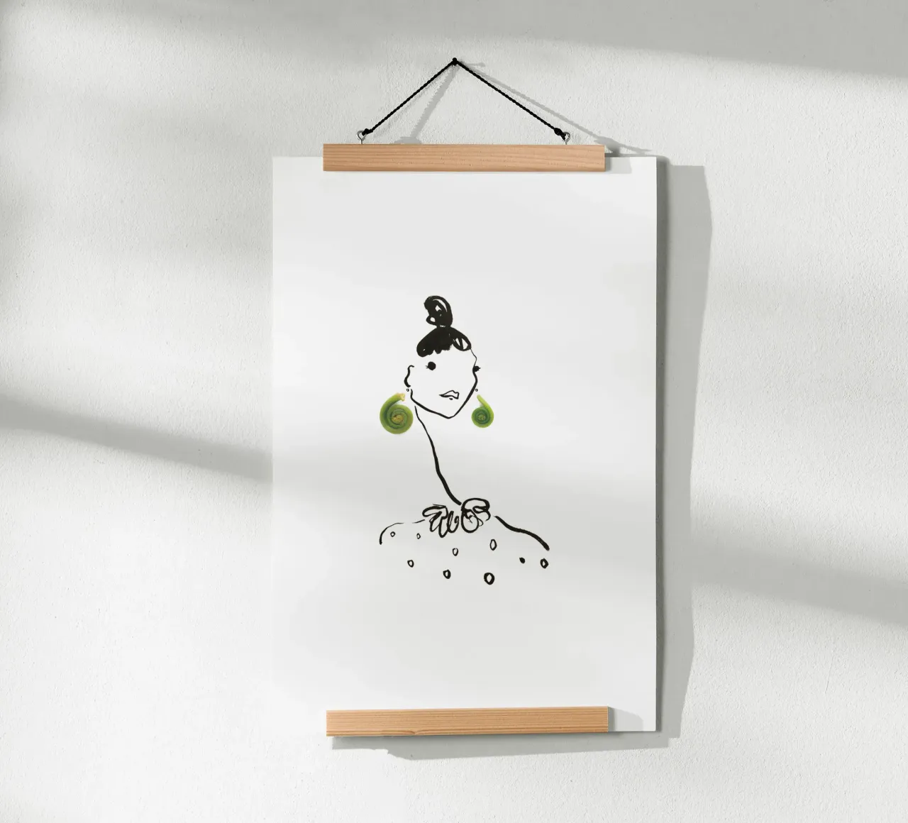 Fiddlehead poster by Gretchen Roehrs