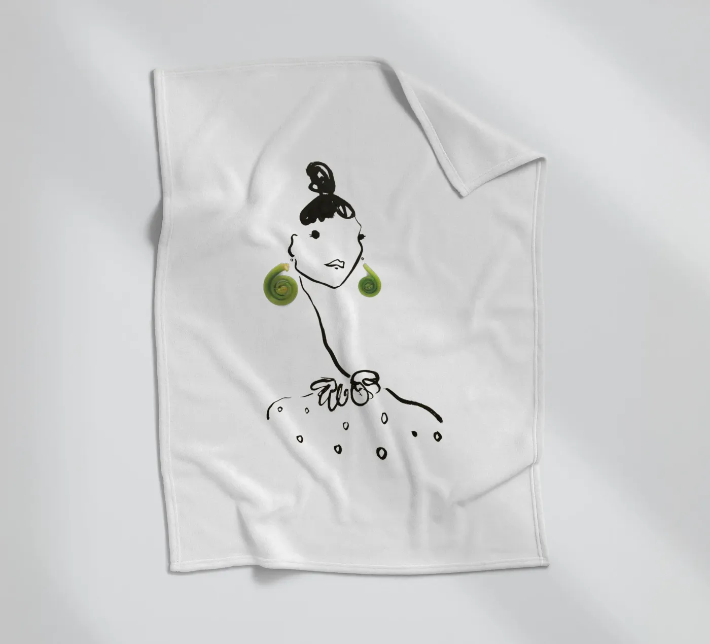 Fiddlehead coperta in pile da Gretchen Roehrs