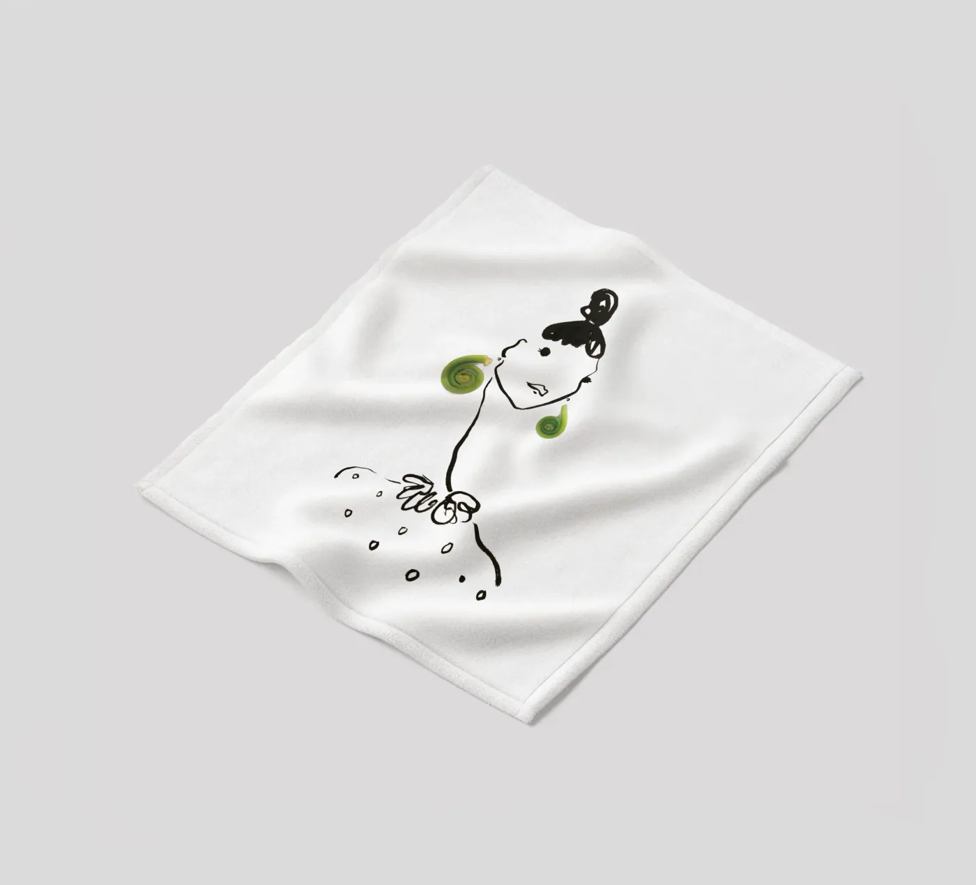 Fiddlehead coperta in pile da Gretchen Roehrs