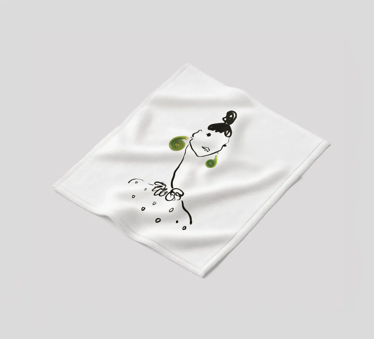 Fiddlehead Fleecedecke von Gretchen Roehrs