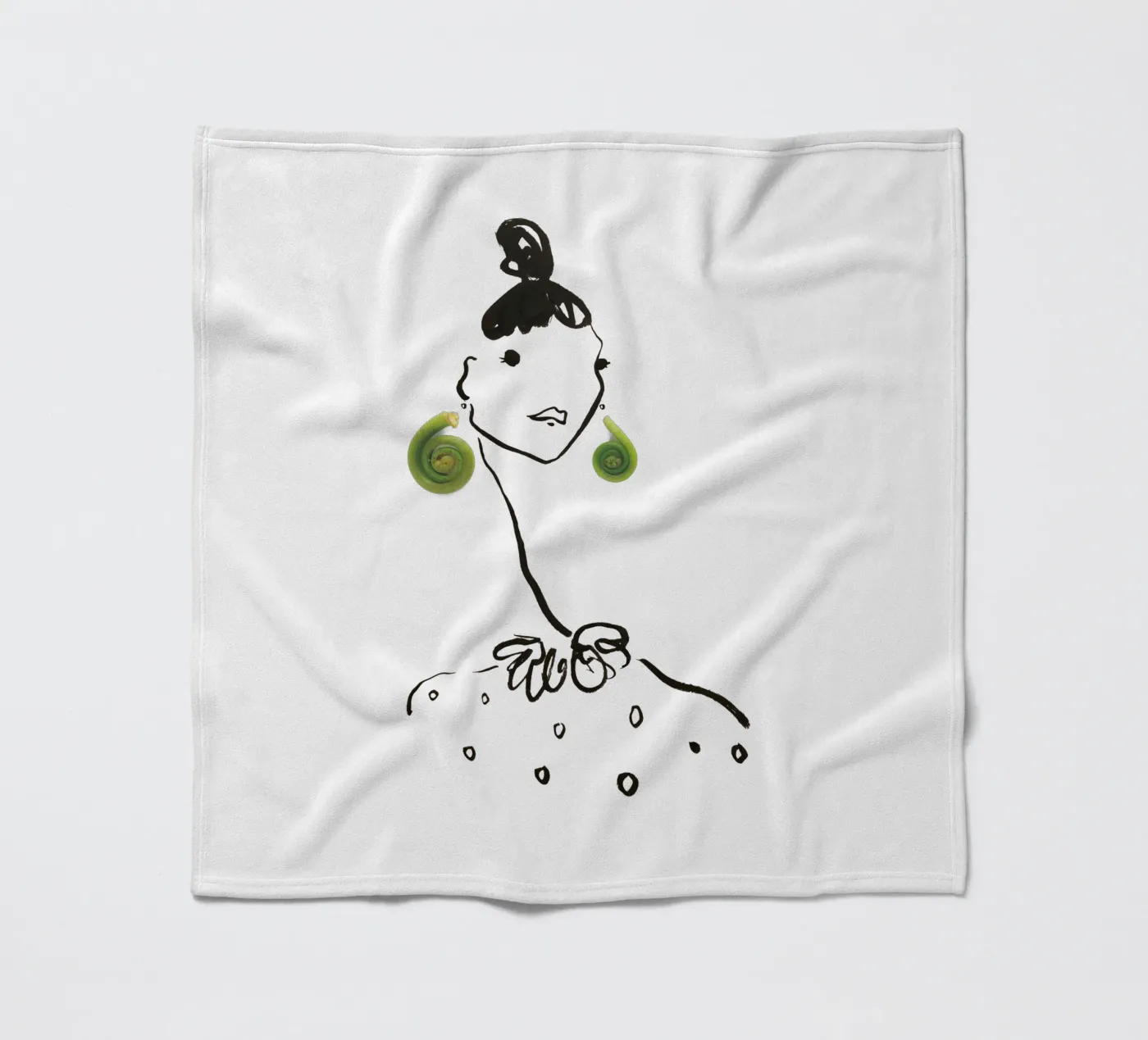 Fiddlehead coperta in pile da Gretchen Roehrs