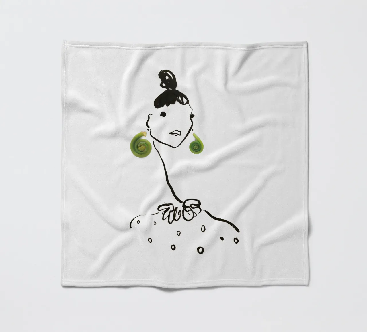 Fiddlehead Fleecedecke von Gretchen Roehrs