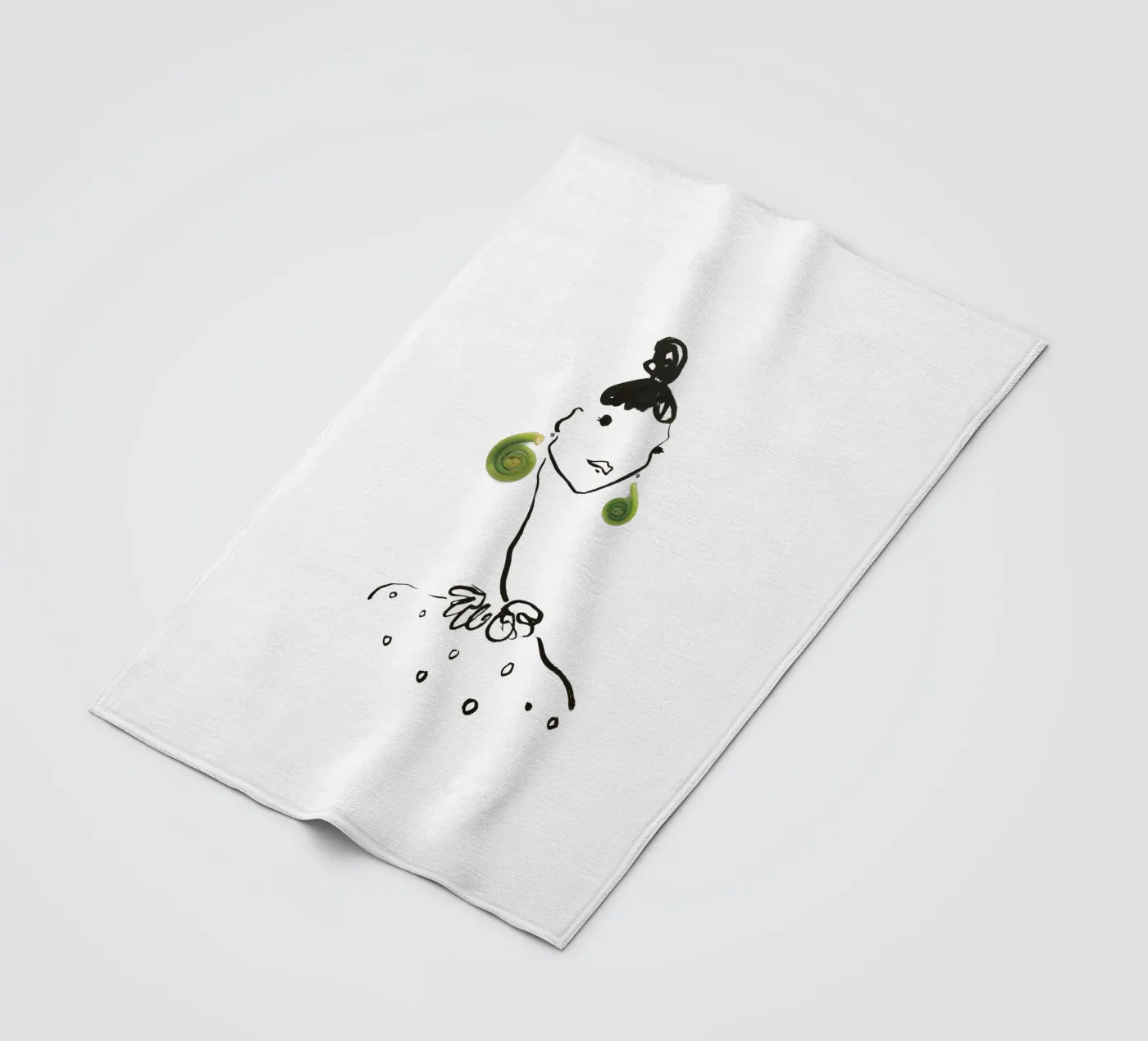 Fiddlehead coperta in pile da Gretchen Roehrs