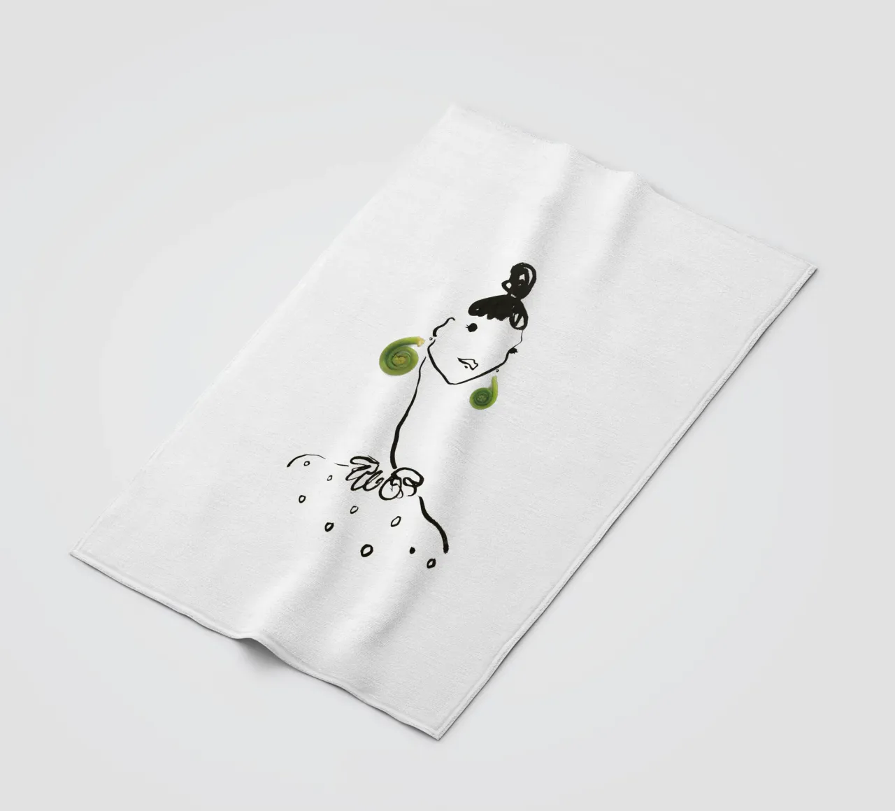 Fiddlehead Fleecedecke von Gretchen Roehrs