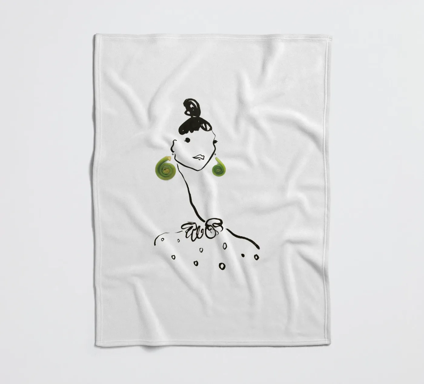 Fiddlehead coperta in pile da Gretchen Roehrs