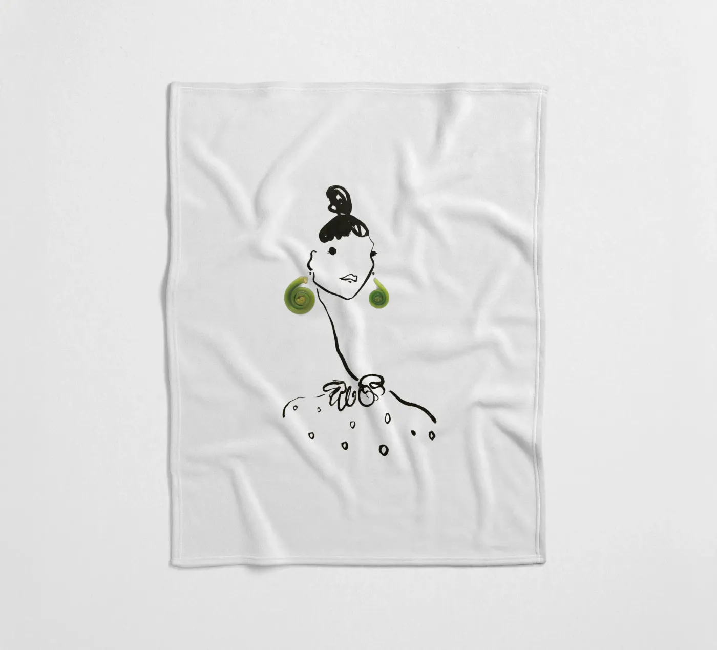 Fiddlehead coperta in pile da Gretchen Roehrs