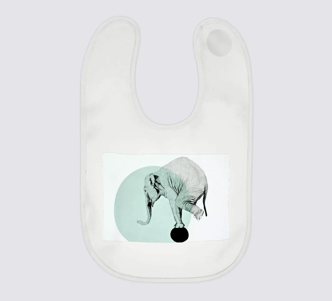 Elephant Babylätzchen von Morgan Kendall