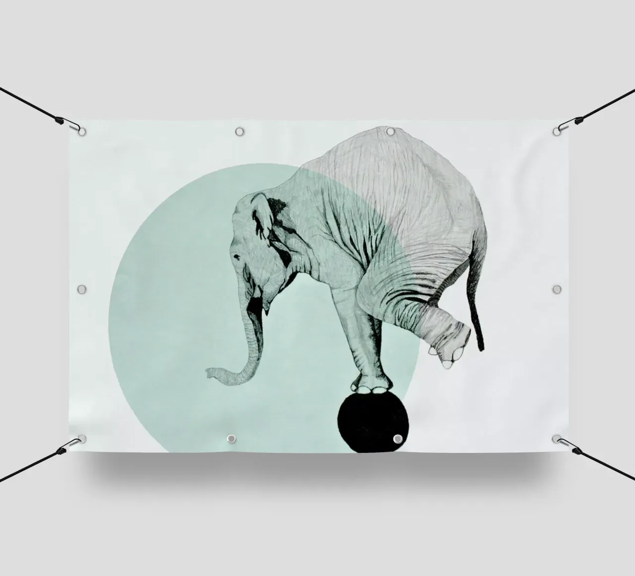 Elephant telo in pvc da Morgan Kendall