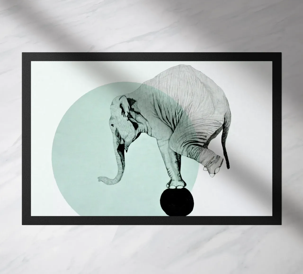 Elephant doormat by Morgan Kendall