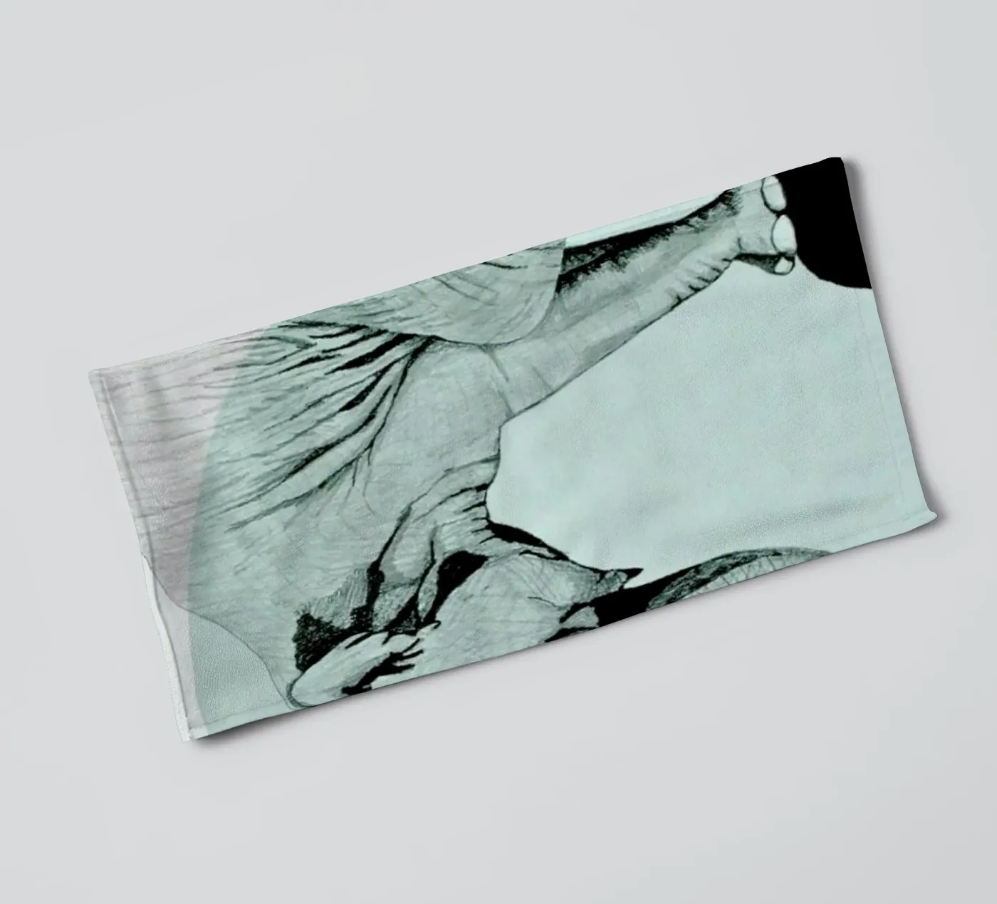 Elephant towel by Morgan Kendall