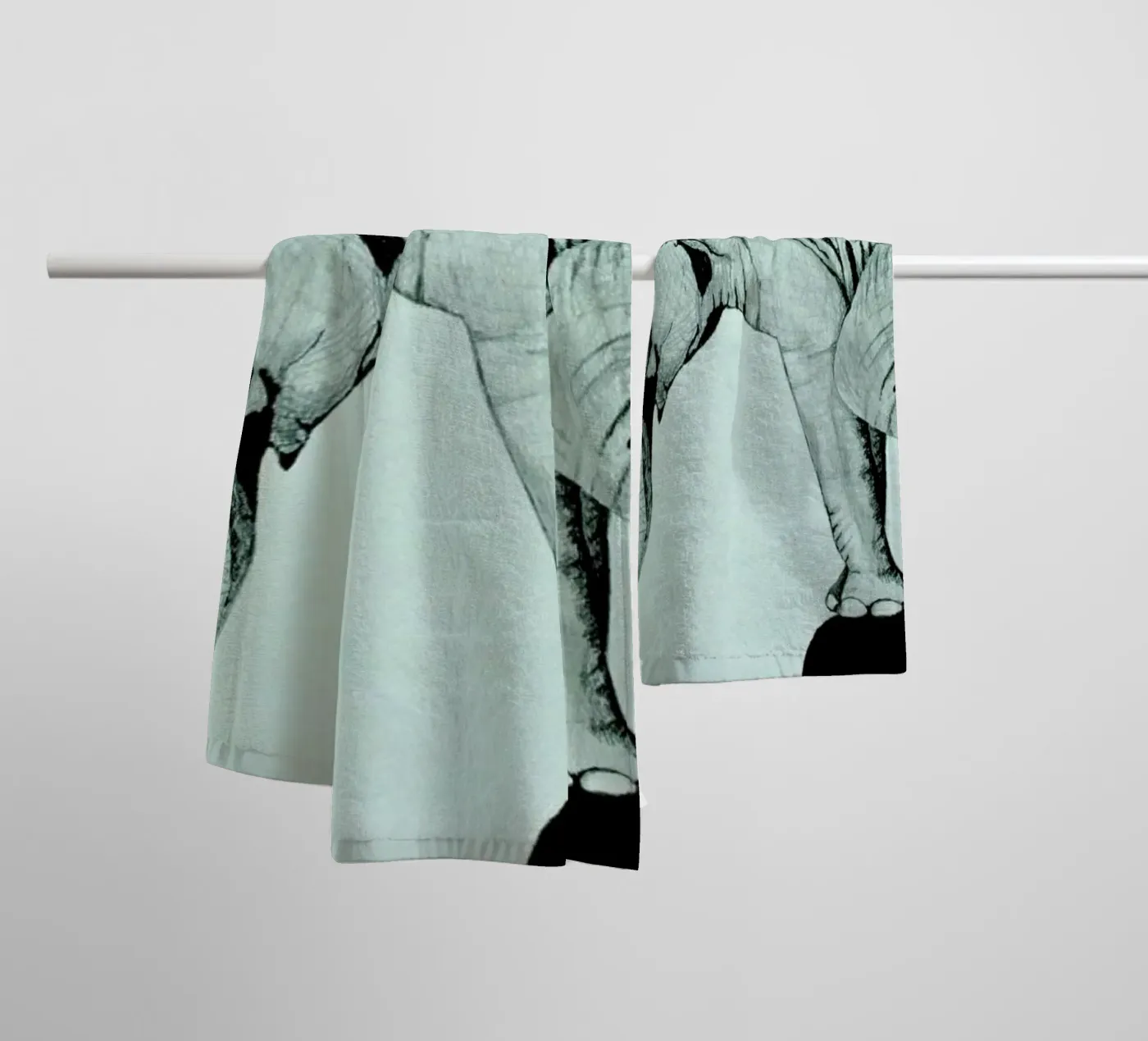 Elephant towel by Morgan Kendall