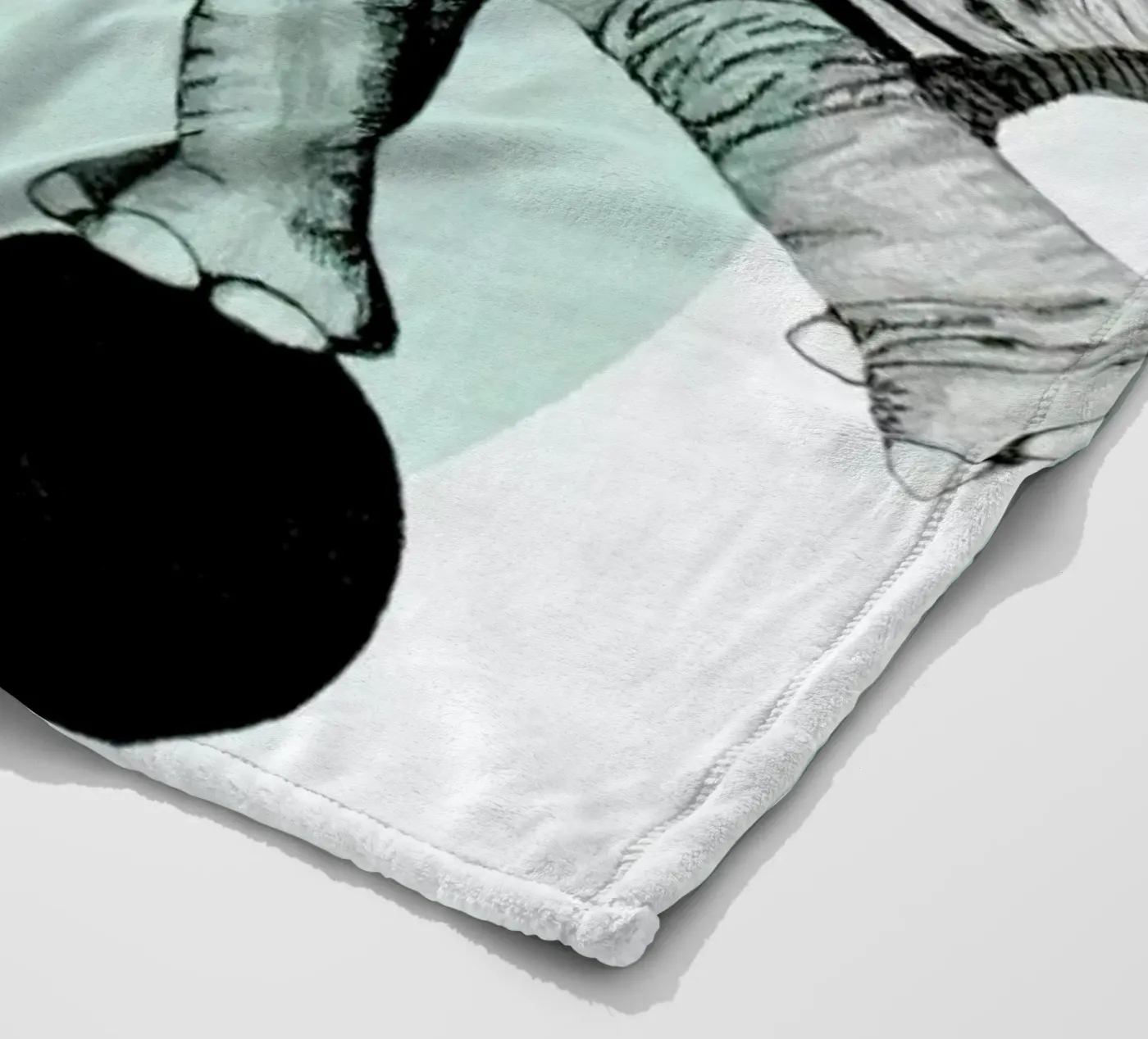 Elephant Fleecedecke von Morgan Kendall