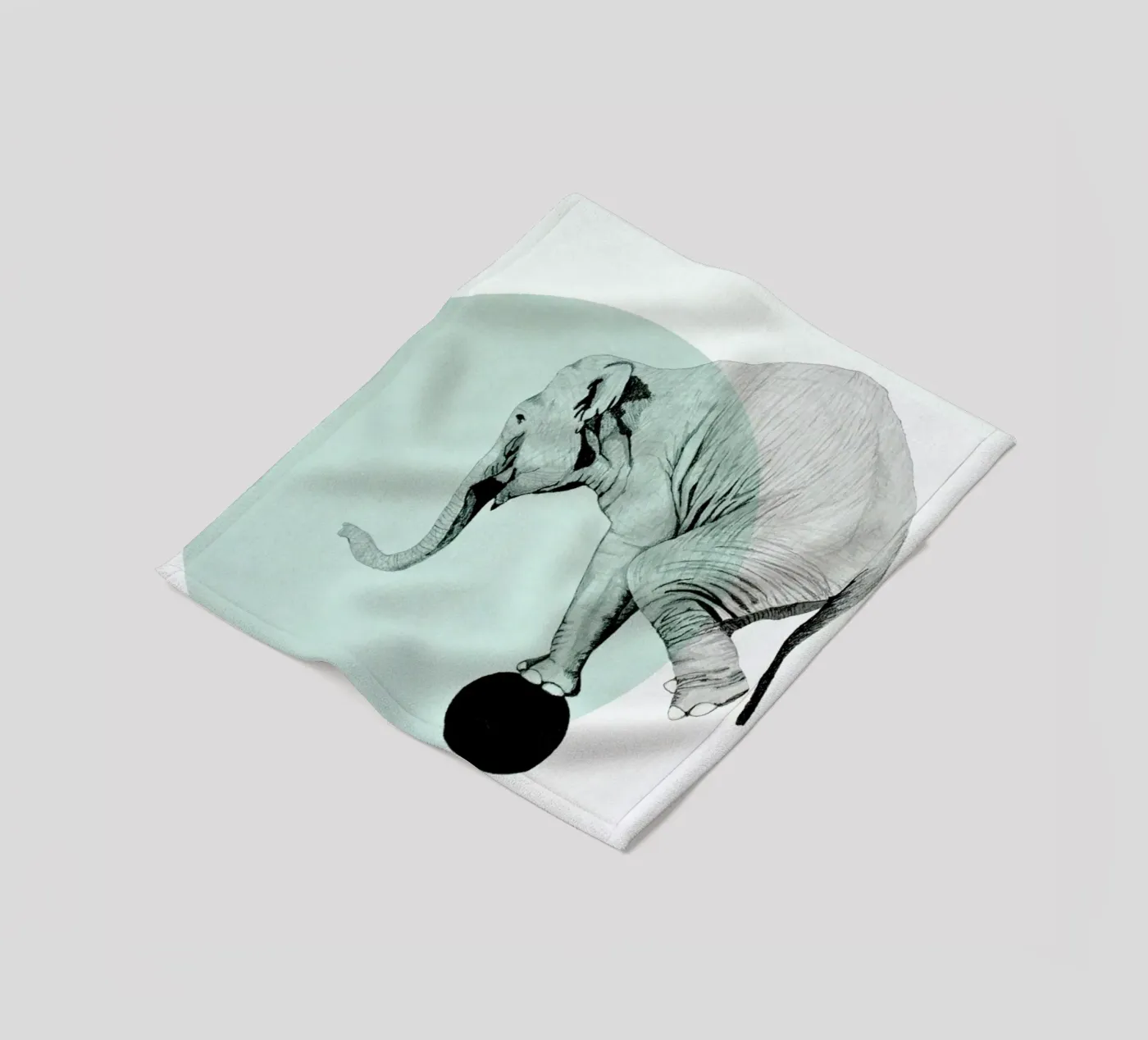Elephant Fleecedecke von Morgan Kendall