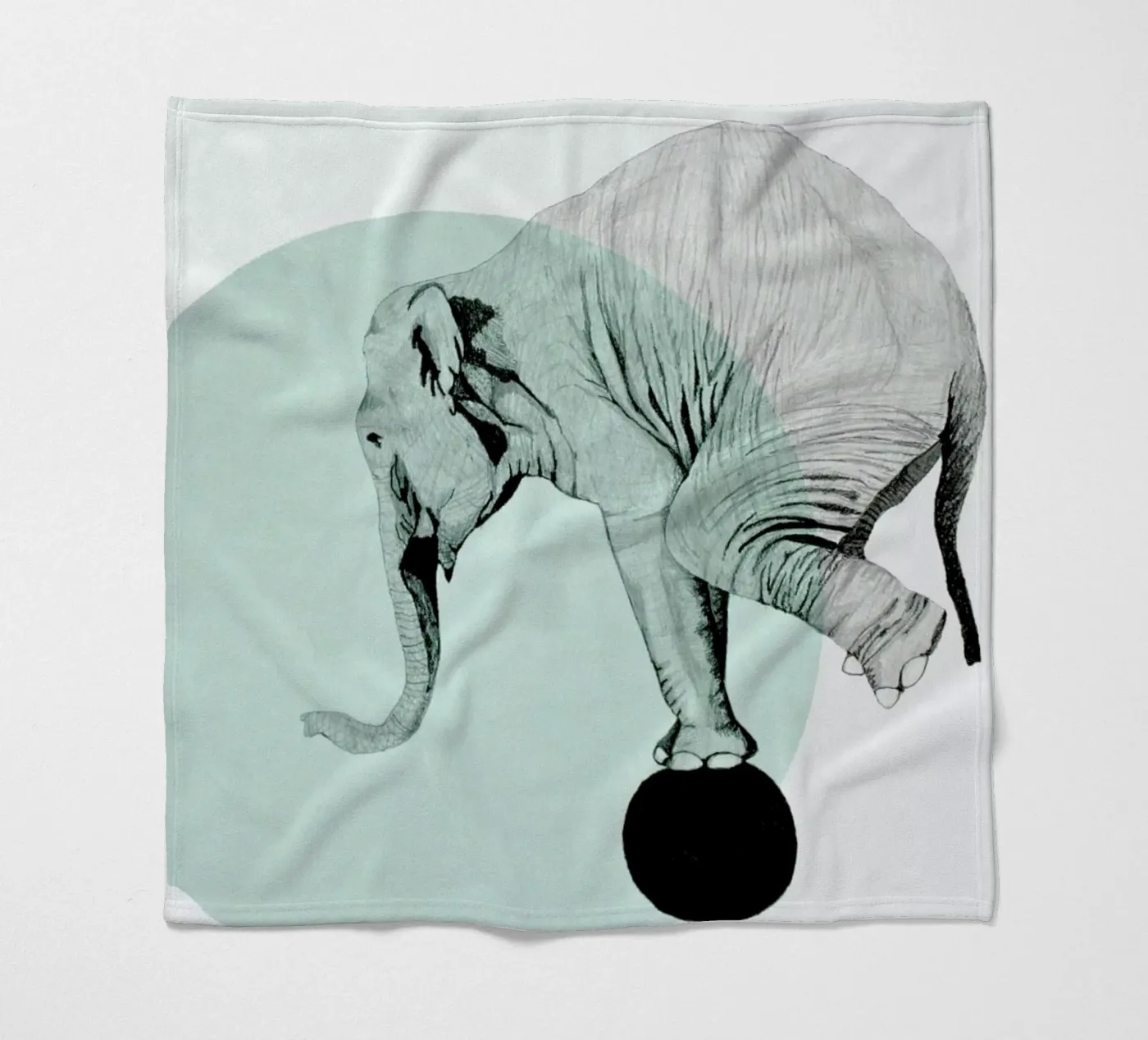 Elephant Fleecedecke von Morgan Kendall