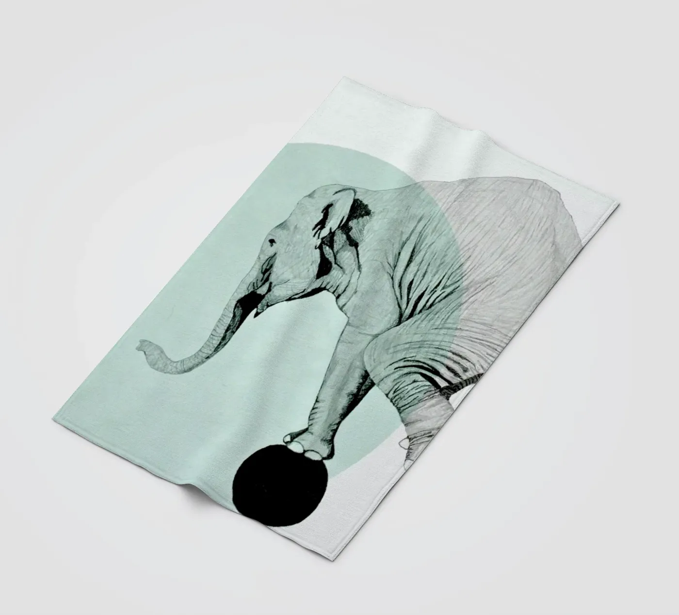 Elephant Fleecedecke von Morgan Kendall
