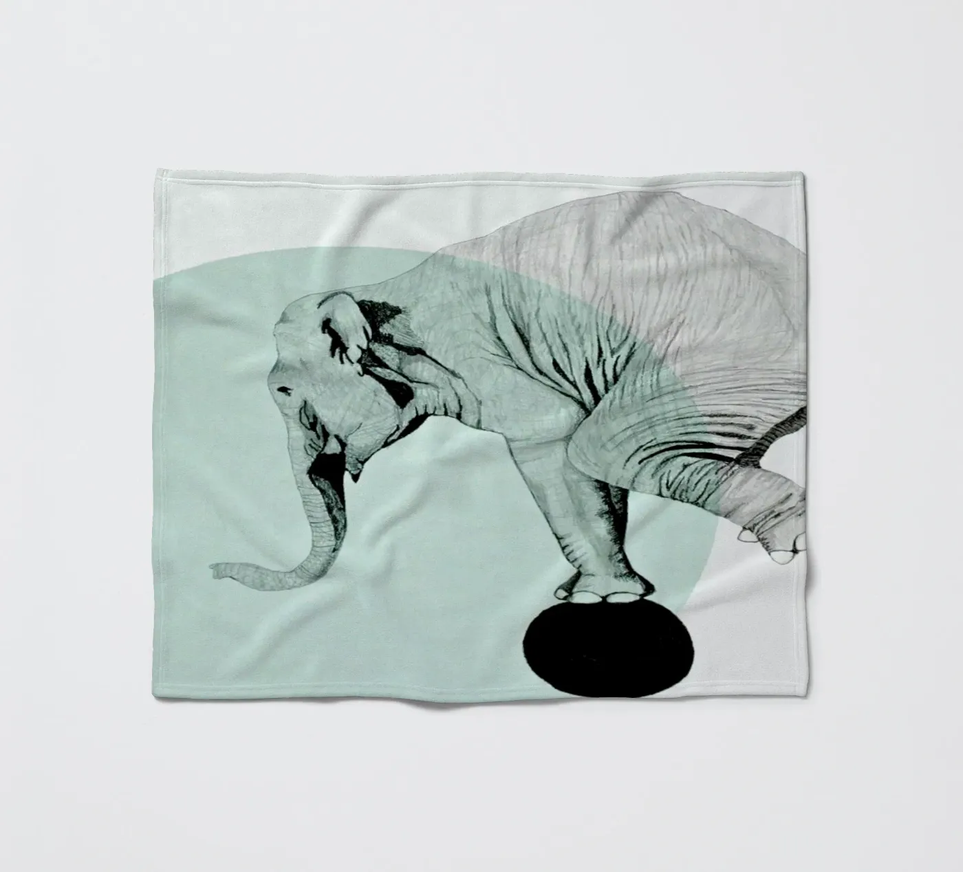 Elephant Fleecedecke von Morgan Kendall