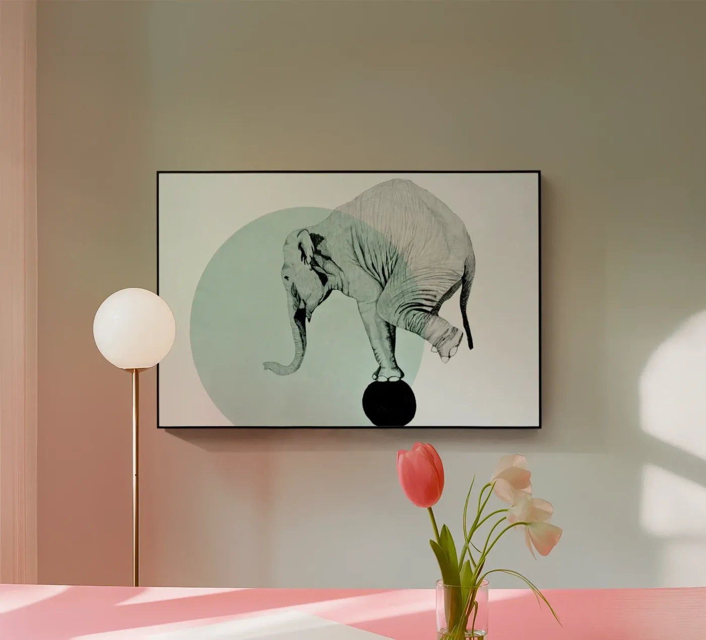 Elephant plexiglass da Morgan Kendall