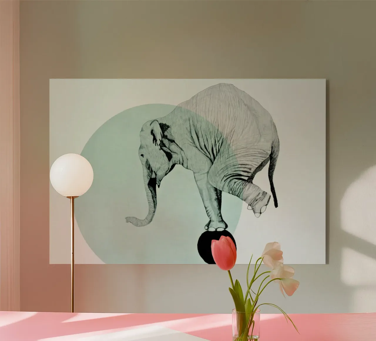 Elephant plexiglass da Morgan Kendall