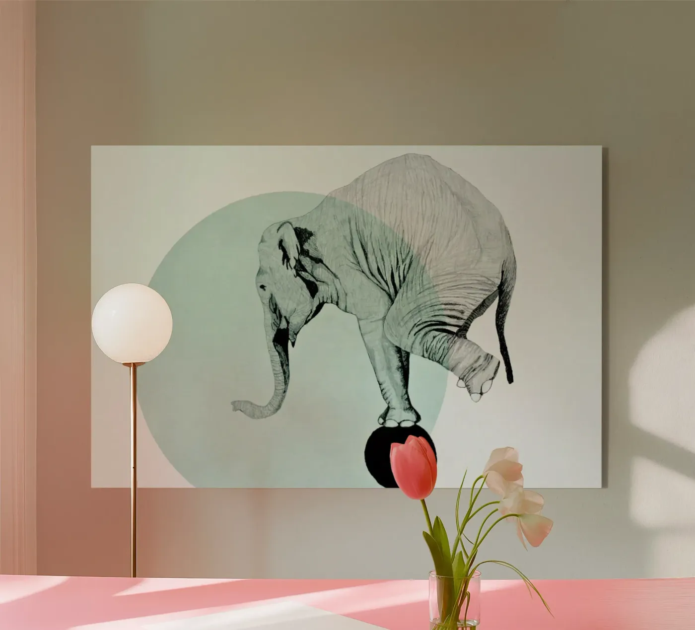Elephant plexiglass da Morgan Kendall