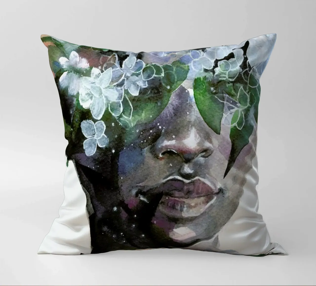 Garden II decorative cushion by agnes-cecile