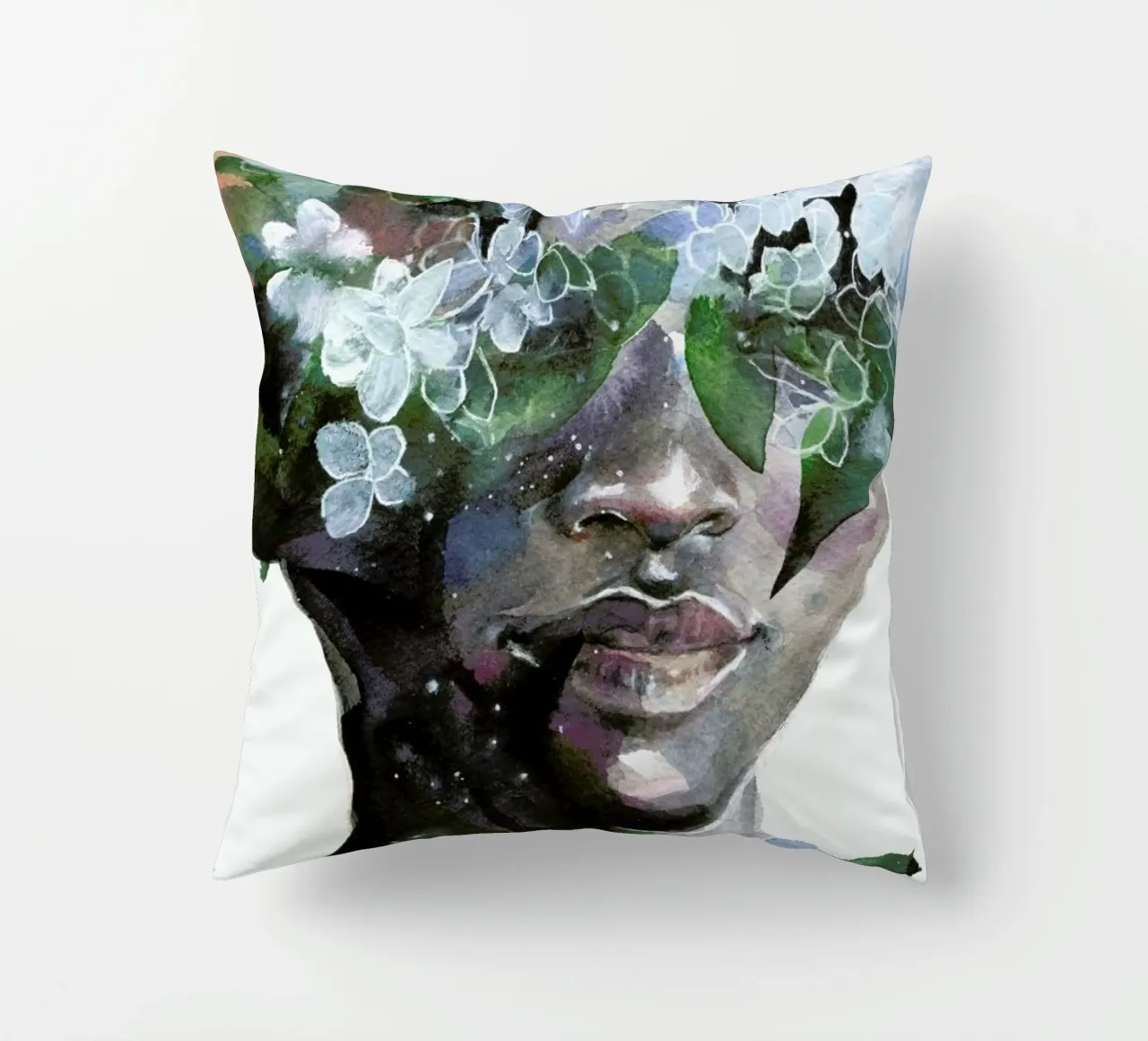 Garden II decorative cushion by agnes-cecile