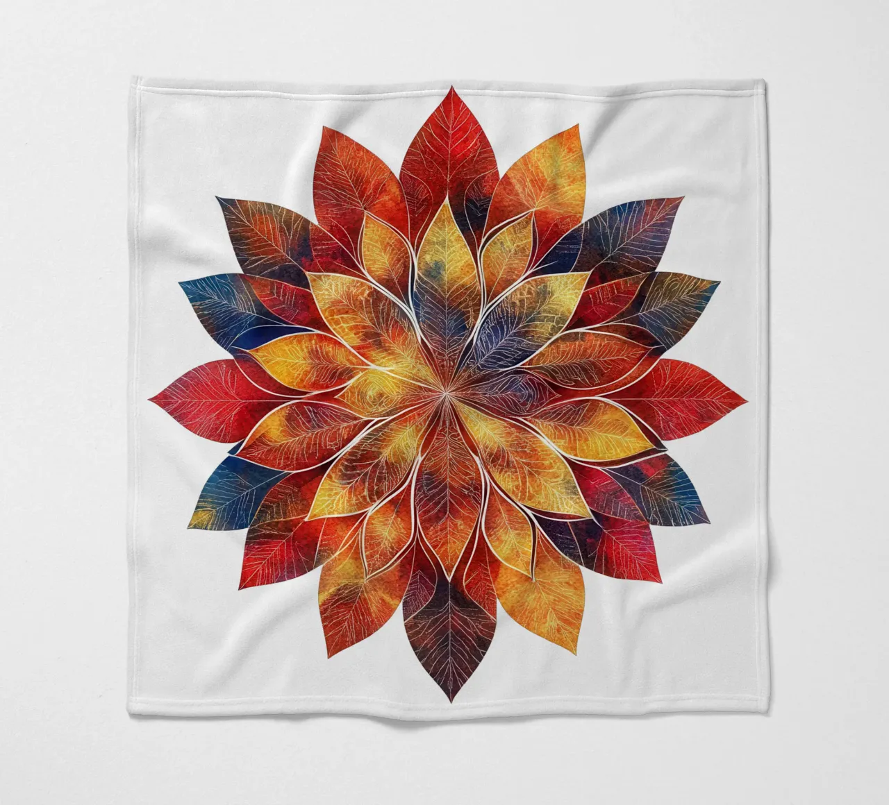 Fall Mandala fleece blanket by Spiritual Touch
