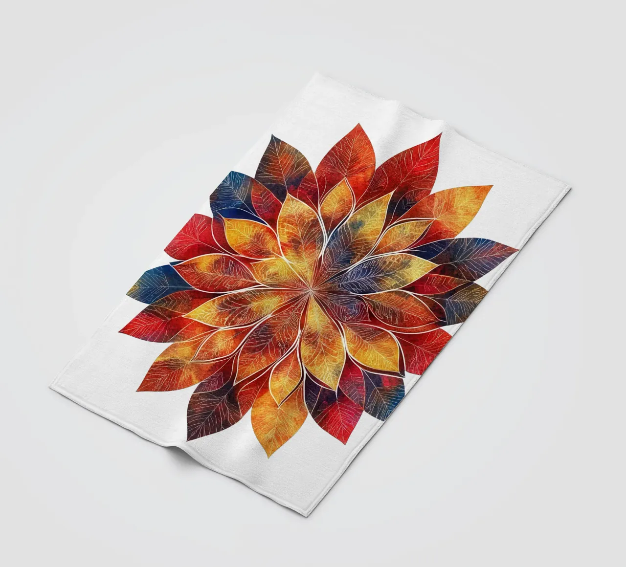 Fall Mandala fleece blanket by Spiritual Touch