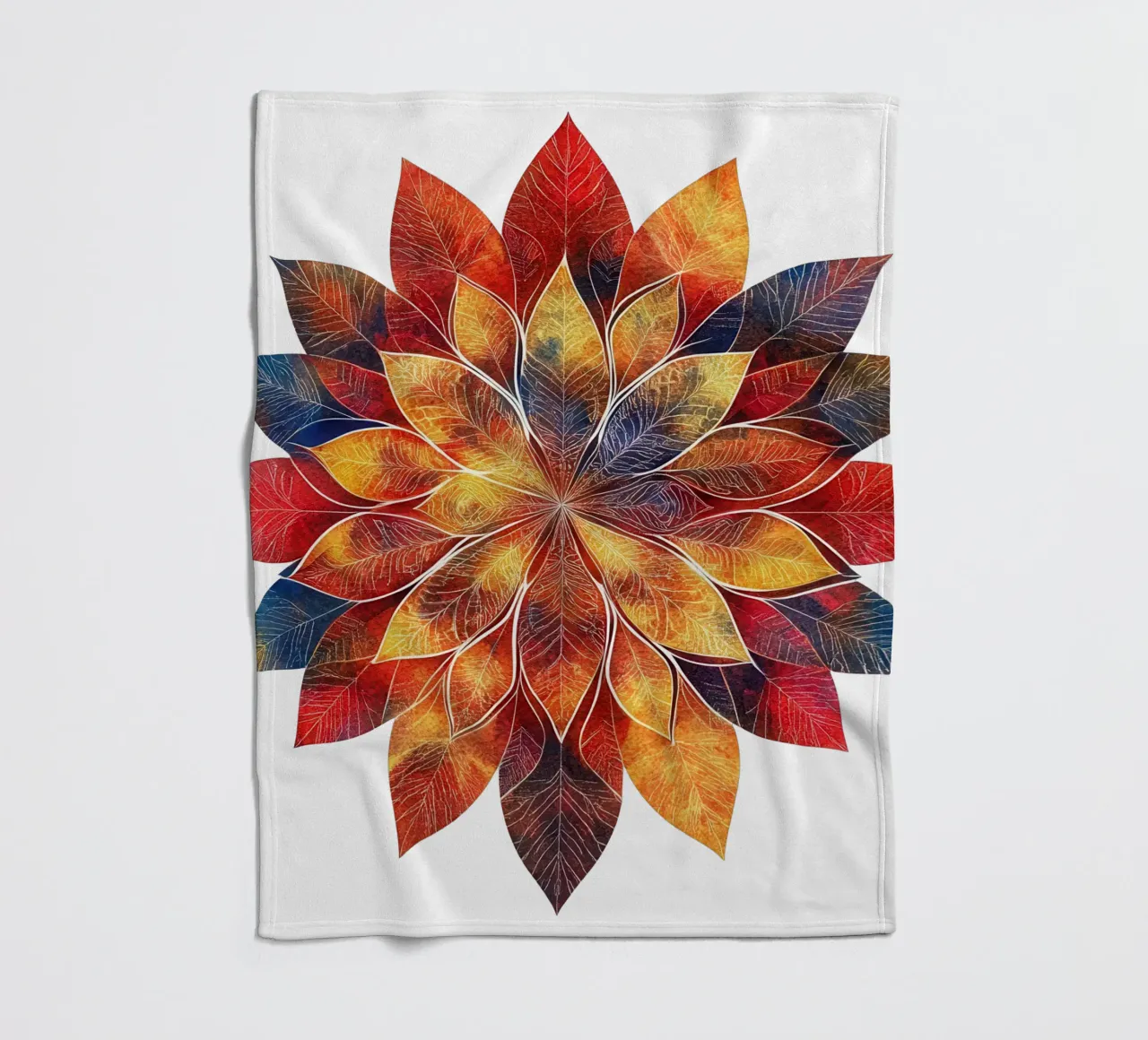 Fall Mandala fleece blanket by Spiritual Touch
