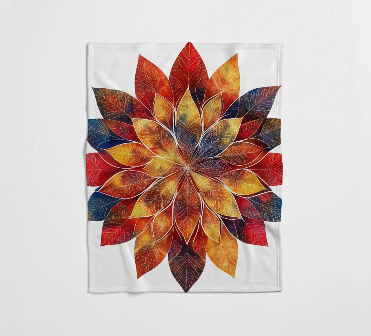 Fall Mandala fleece blanket by Spiritual Touch