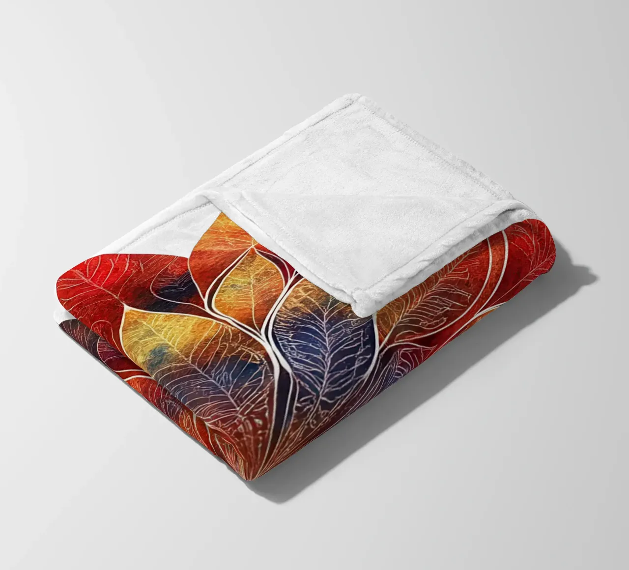 Fall Mandala fleece blanket by Spiritual Touch