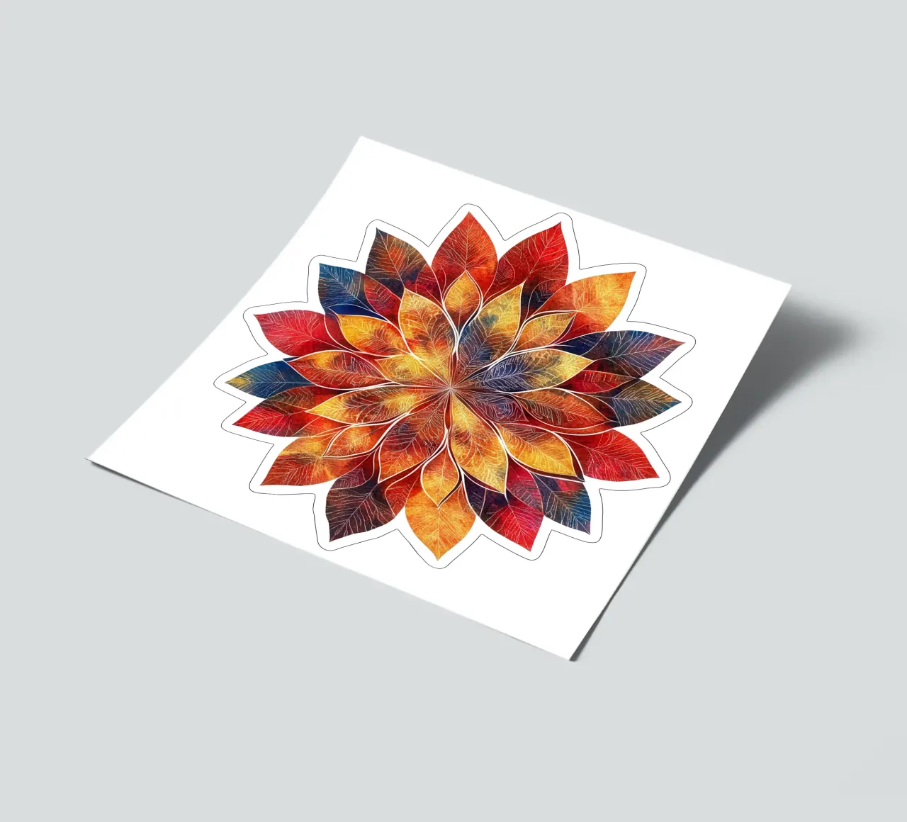 Fall Mandala sticker sheet by Spiritual Touch