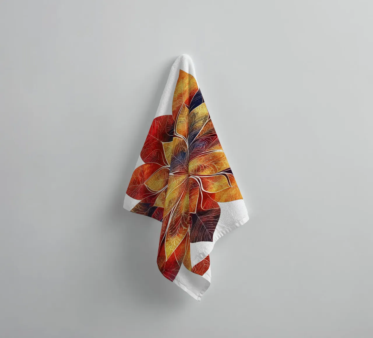 Fall Mandala towel by Spiritual Touch