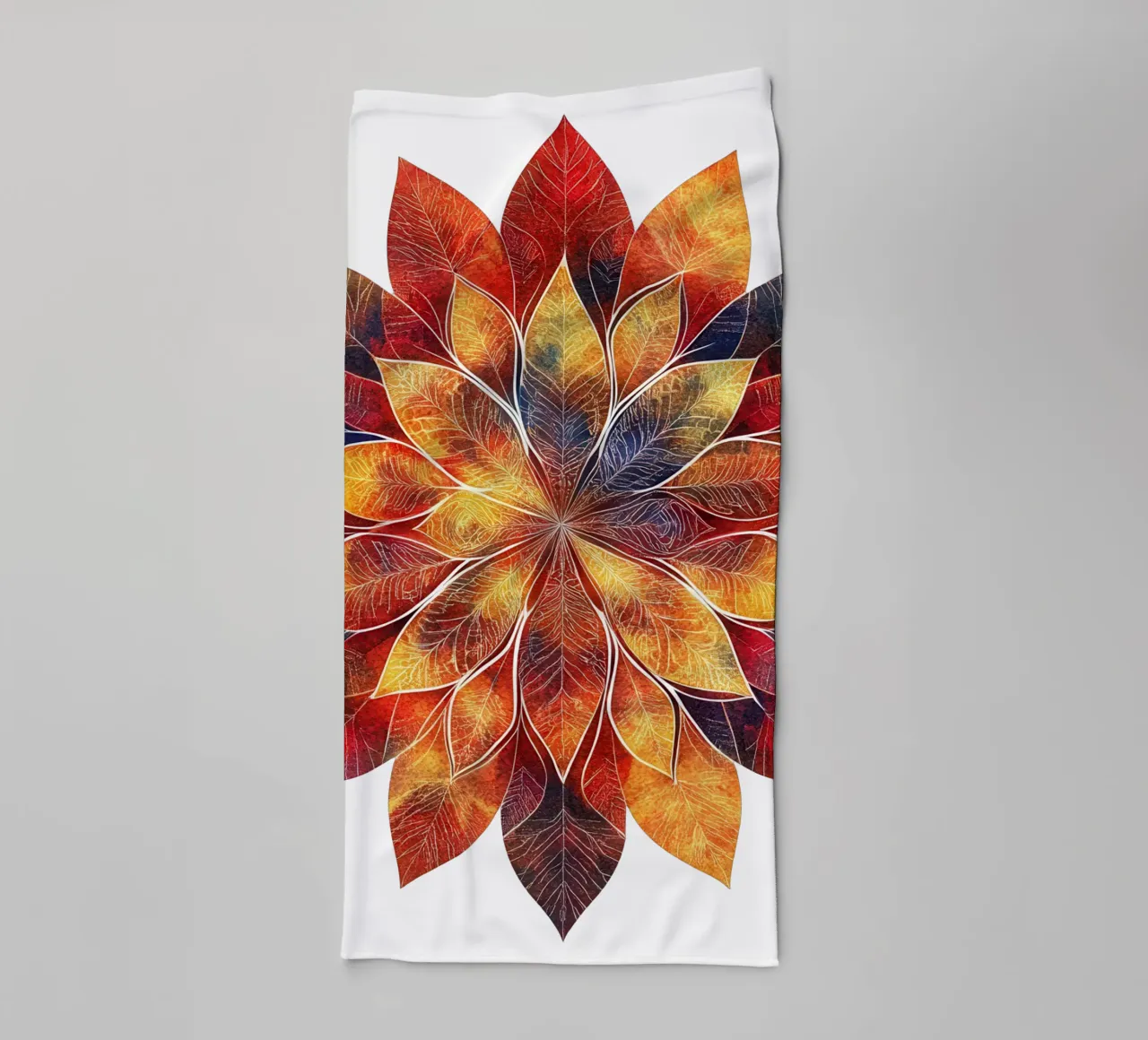 Fall Mandala towel by Spiritual Touch