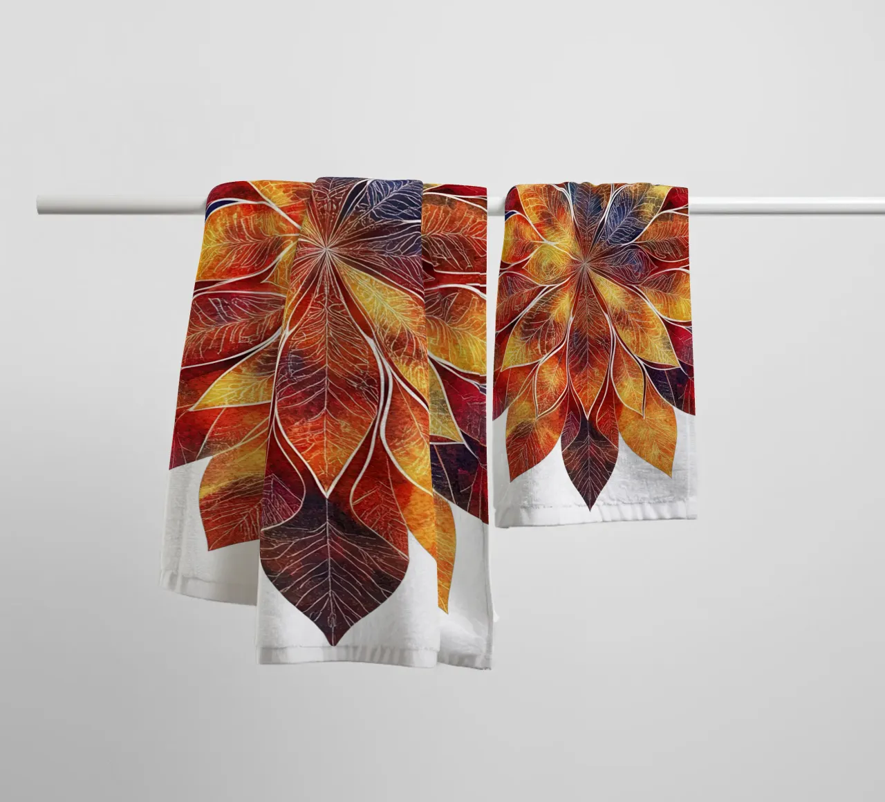 Fall Mandala towel by Spiritual Touch